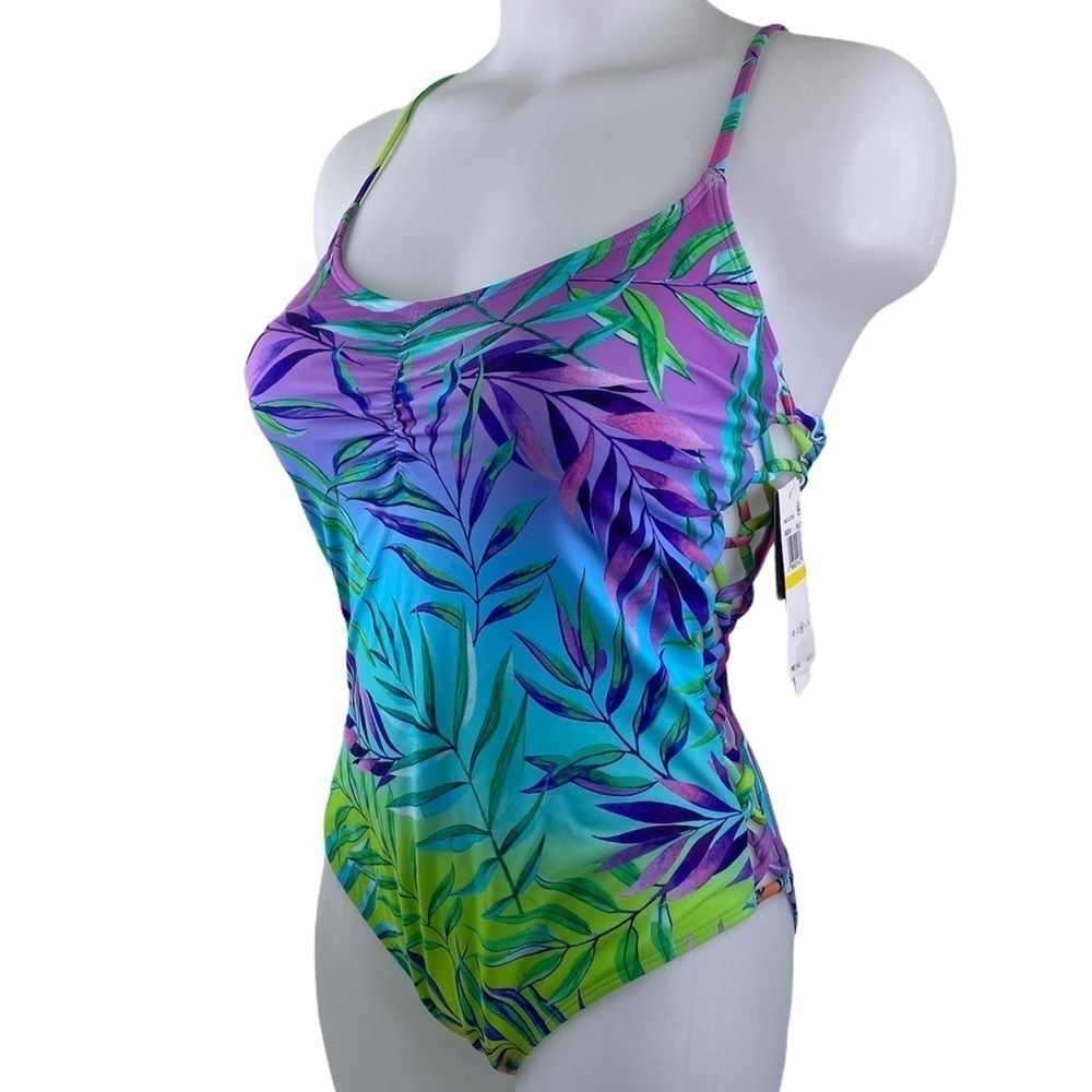 SALT & Cove Colorful Palms One Piece Swimsuit - Picture 4 of 10